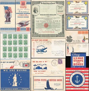 World War II Collection of Bond and Bond Drive Memorabilia